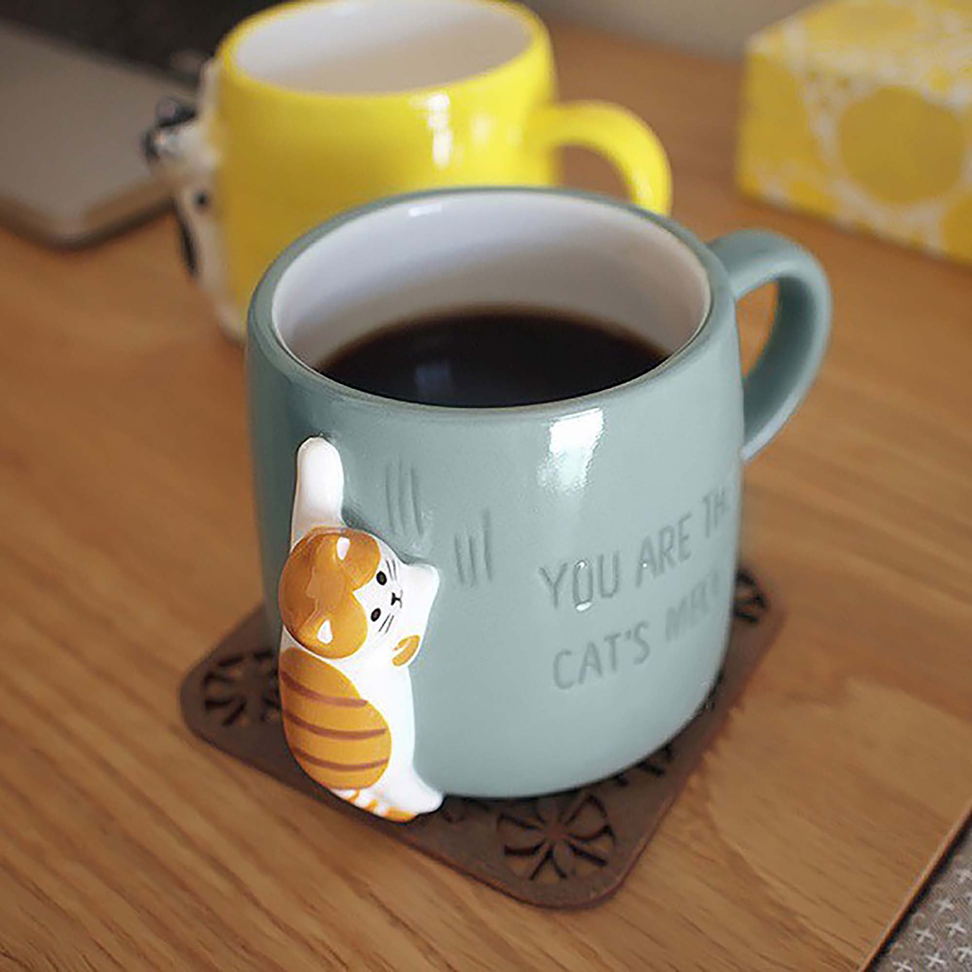 Mug en céramique DECOLE avec chat mignon