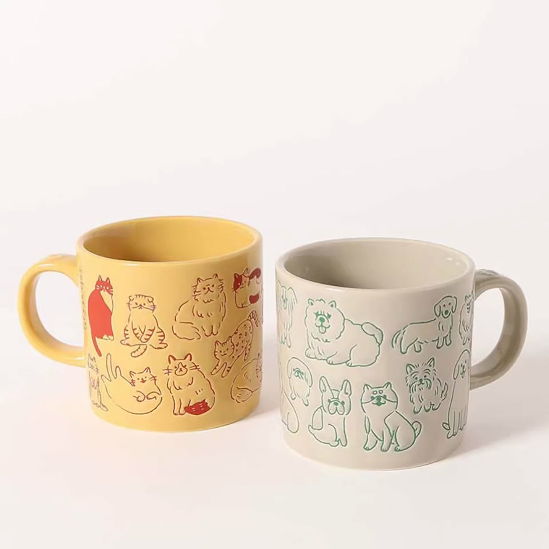 Mug relief chats chiens DECOLE