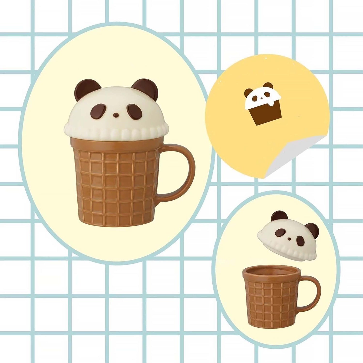Mug en céramique Decole en Série animaux glace