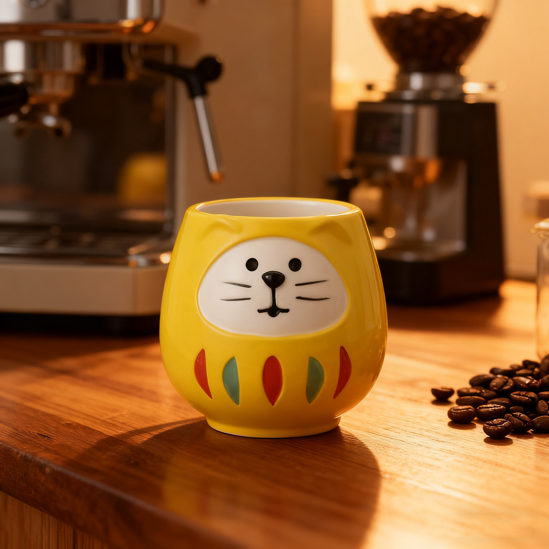 Mug avec Chat Daruma porte-bonheur