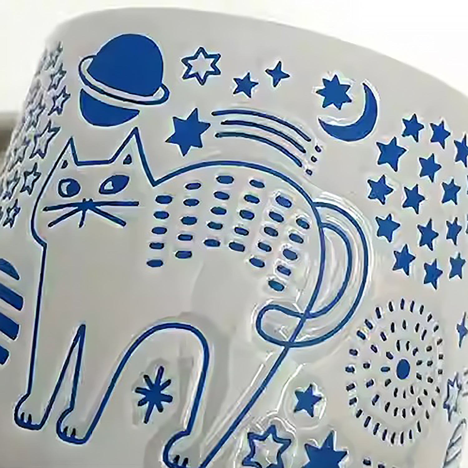 Mug Decole en céramique avec Motifs chat en promenade