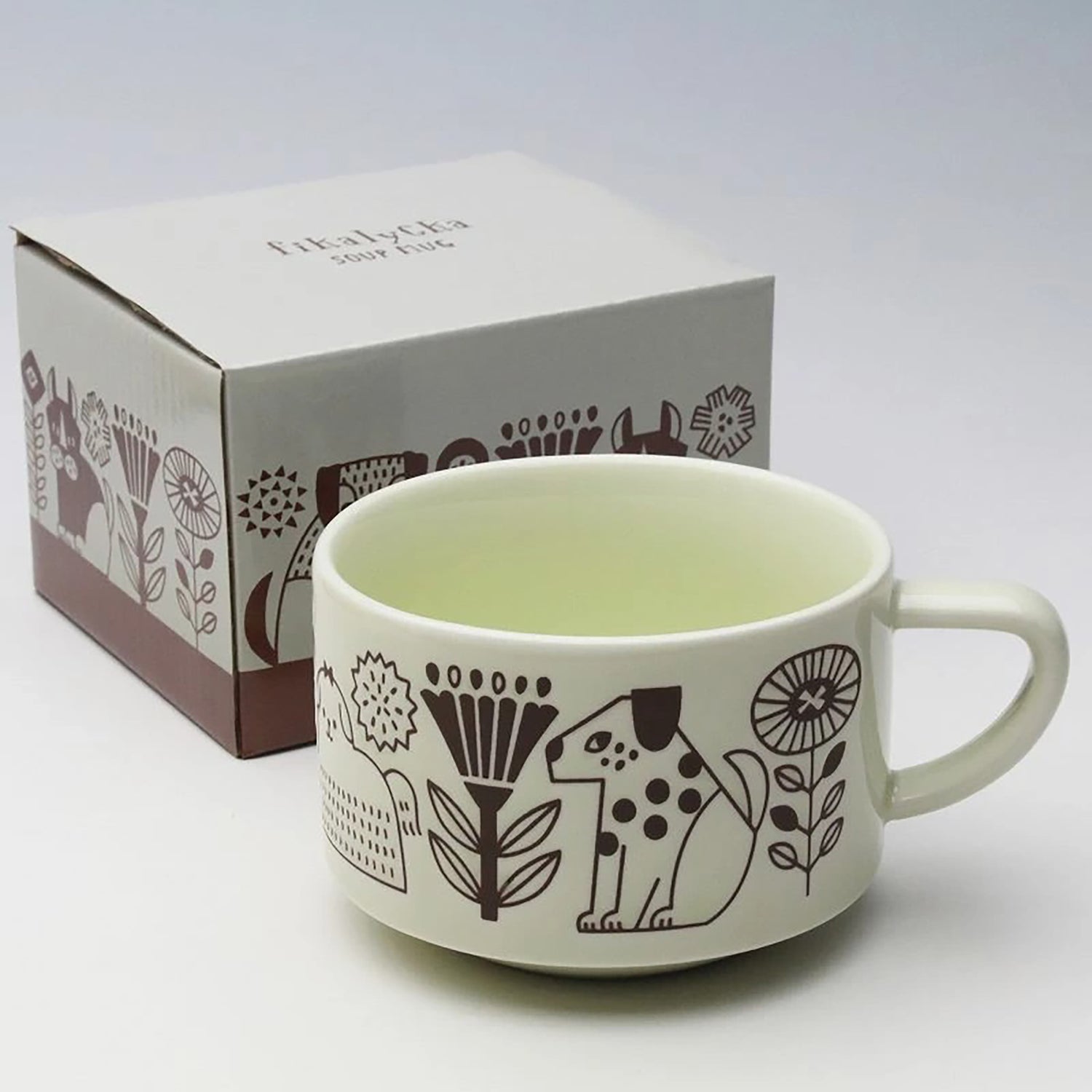 Tasse à café DECOLE motif animal en relief