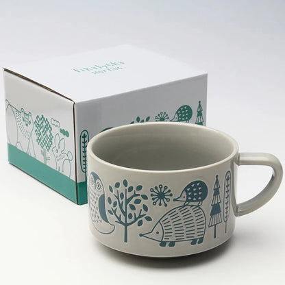 Tasse à café DECOLE motif animal en relief