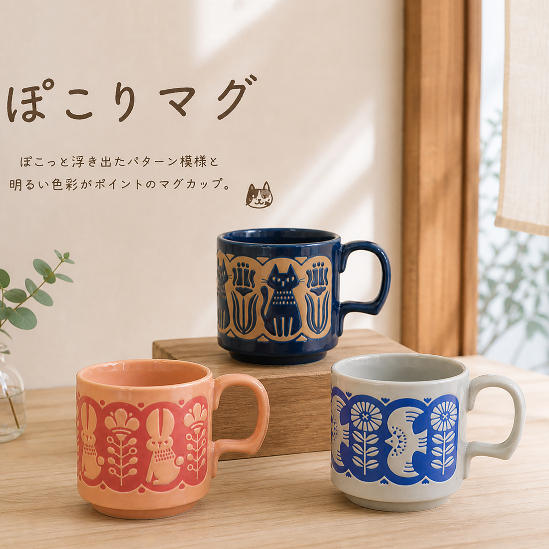 Mug DECOLE motif animal en relief