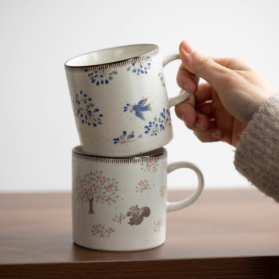 Mug en céramique de style rétro japonais