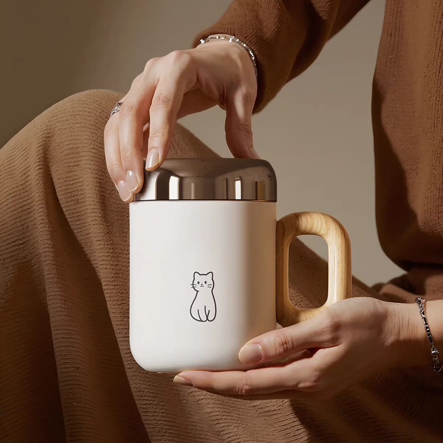 Mug isotherme inox avec filtre