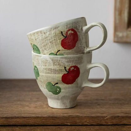 Mug  avec motif Pommes peintes à la main