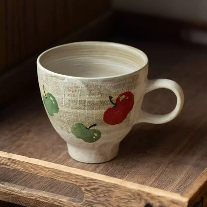 Mug  avec motif Pommes peintes à la main