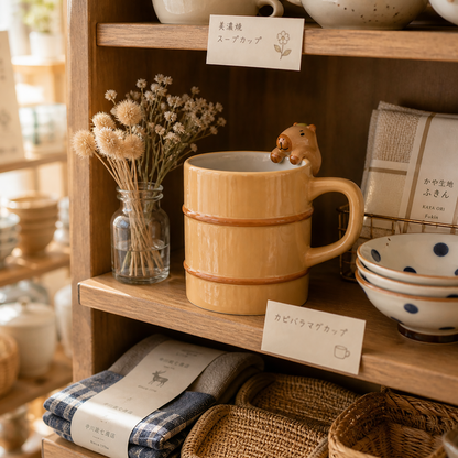 Mug DECOLE motif capybara au tonneau