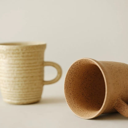Mug en céramique émaillée effet four