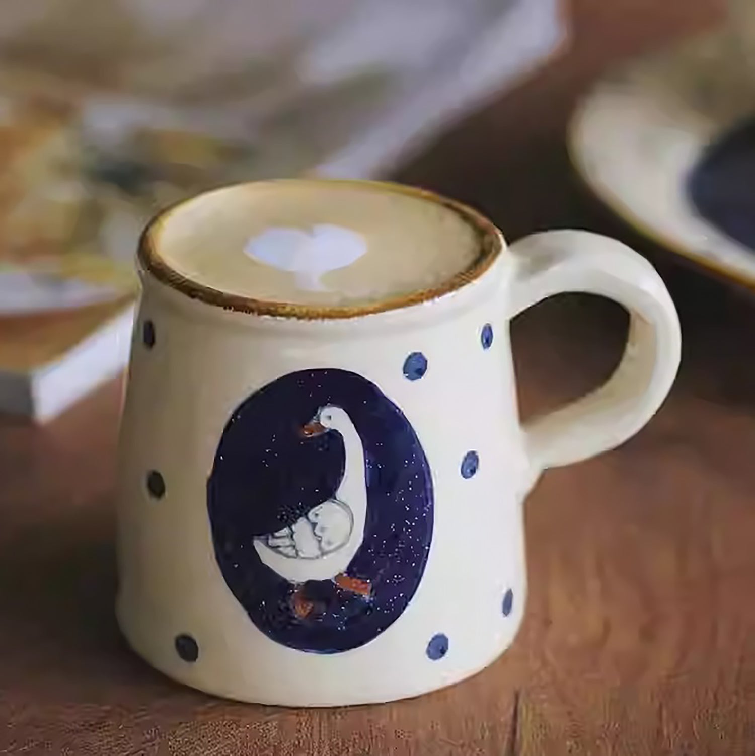 Tasse artisanale avec motif oie de Noël