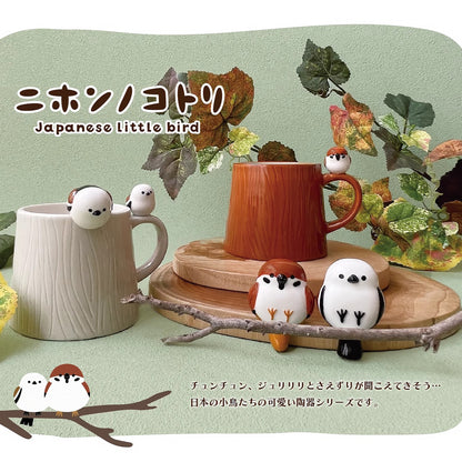 Mug en céramique avec mésange japonaise