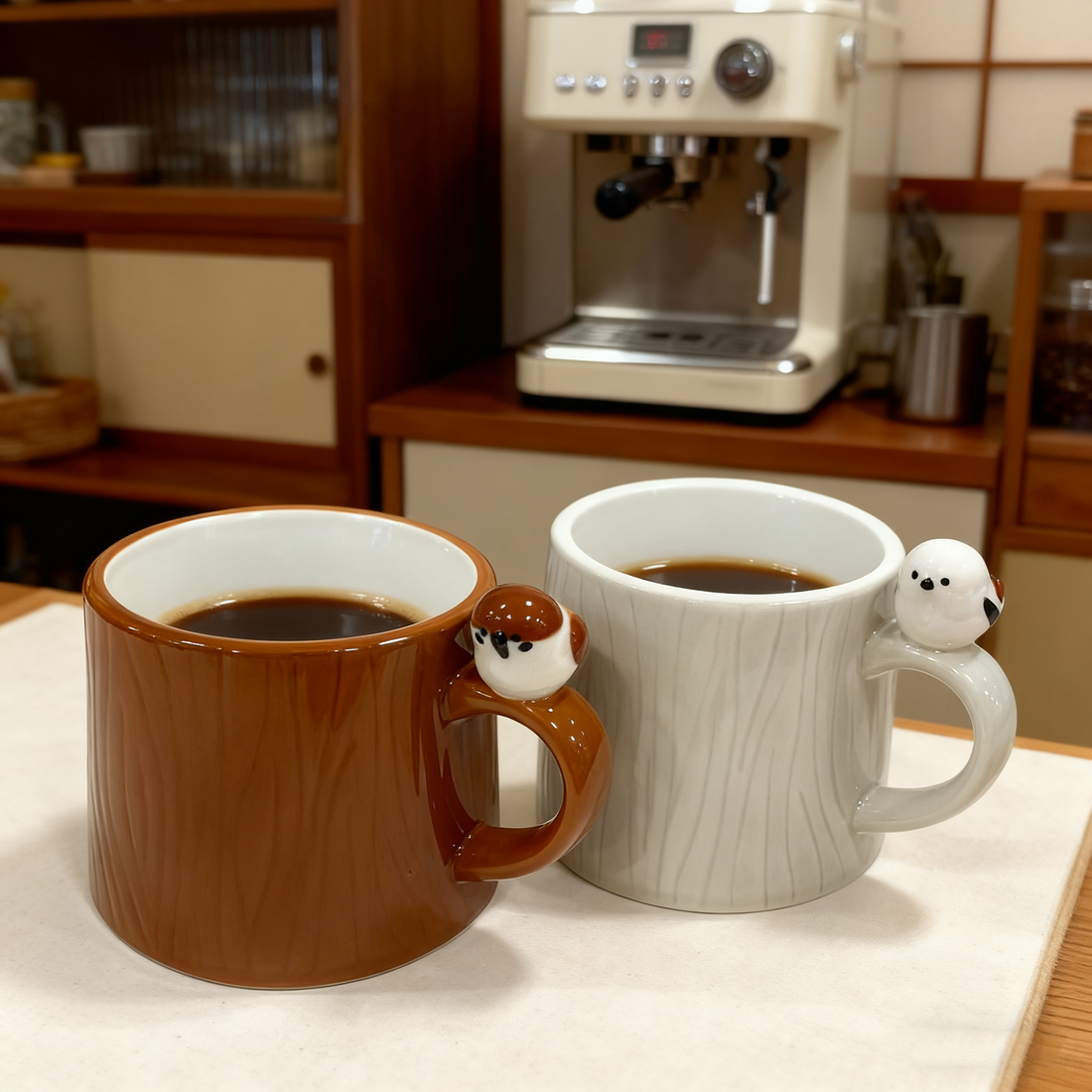 Mug en céramique avec mésange japonaise