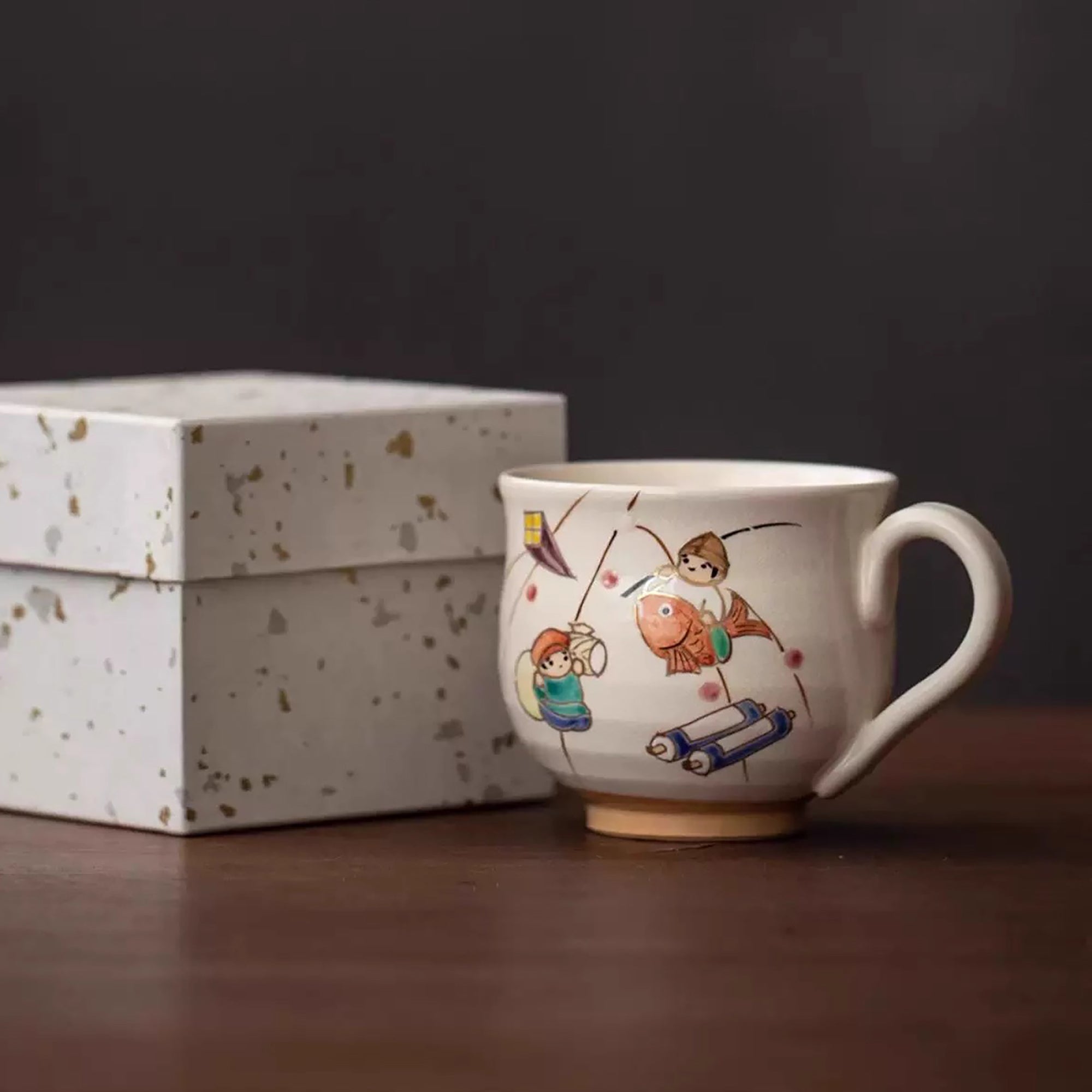 Mug en céramique "Kiyomizu-yaki" de l&