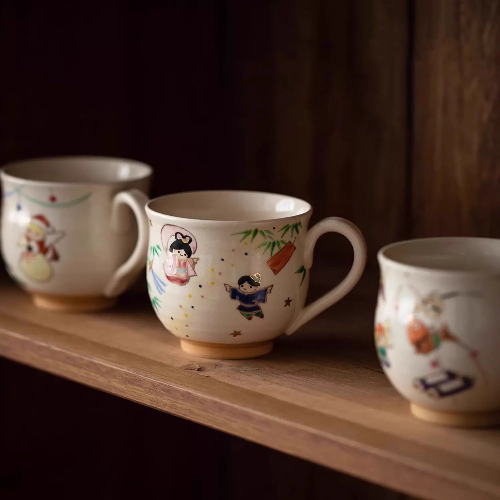 Mug en céramique "Kiyomizu-yaki" de l&
