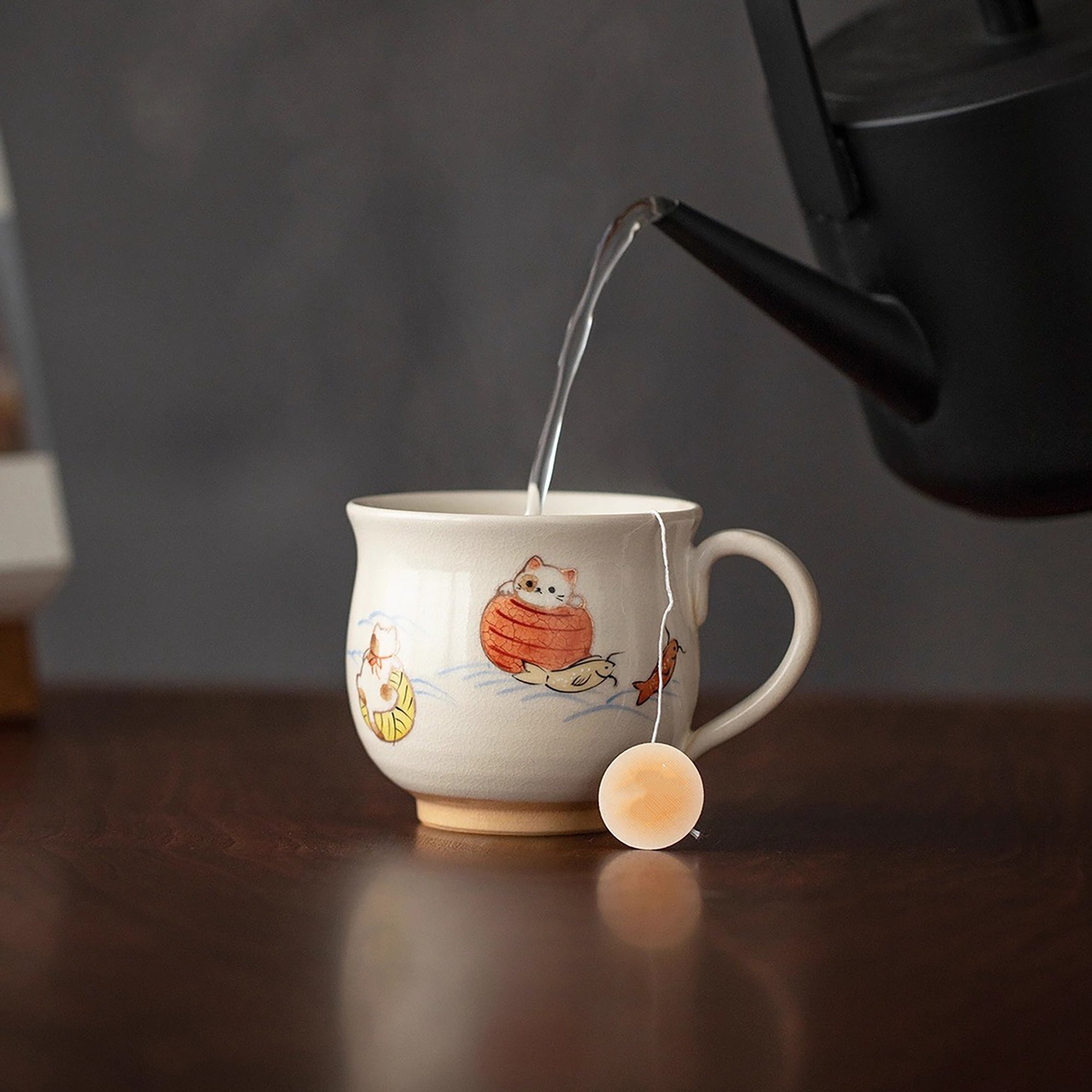 Mug en céramique "Kiyomizu-yaki" de l&
