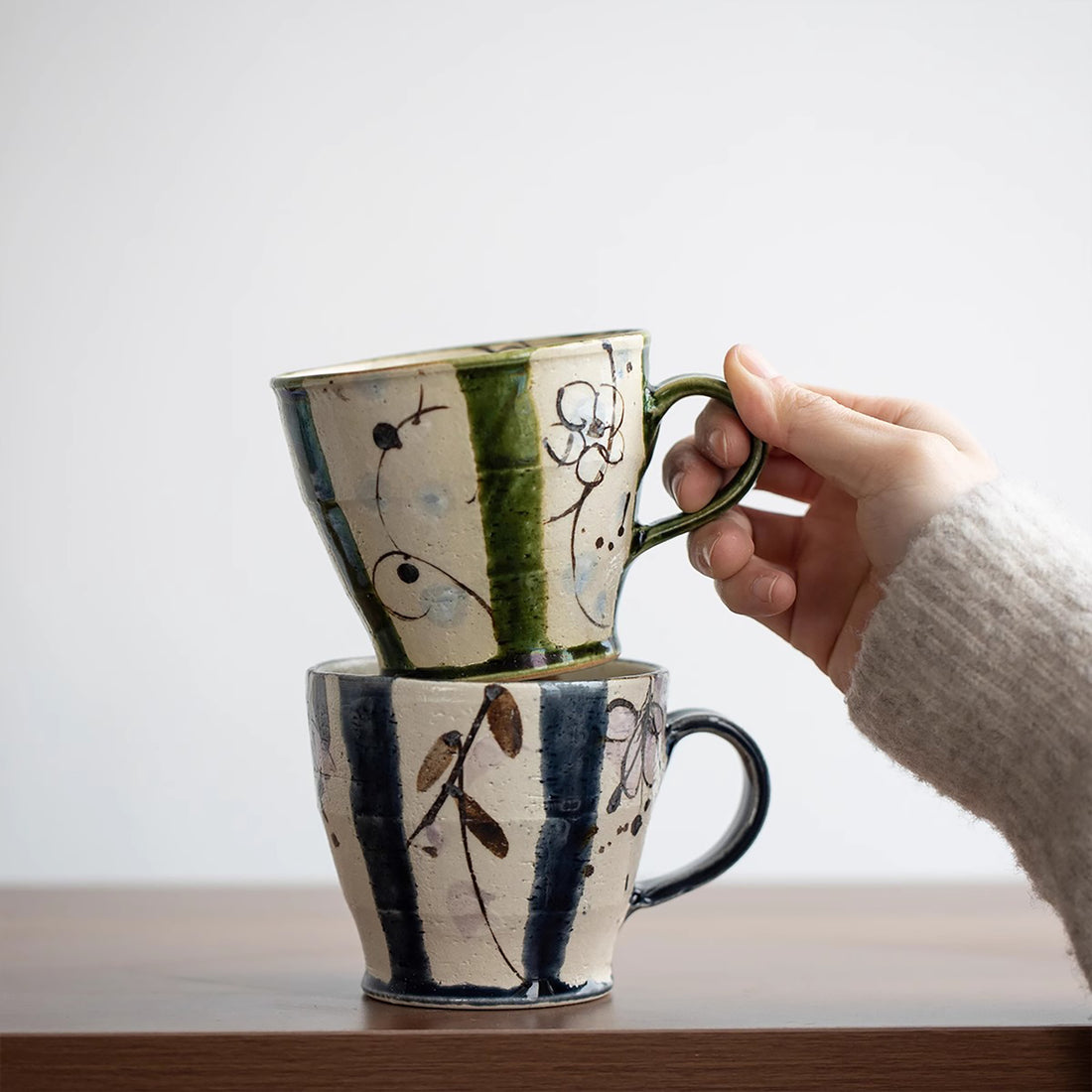 Mug en grès Seto-yaki