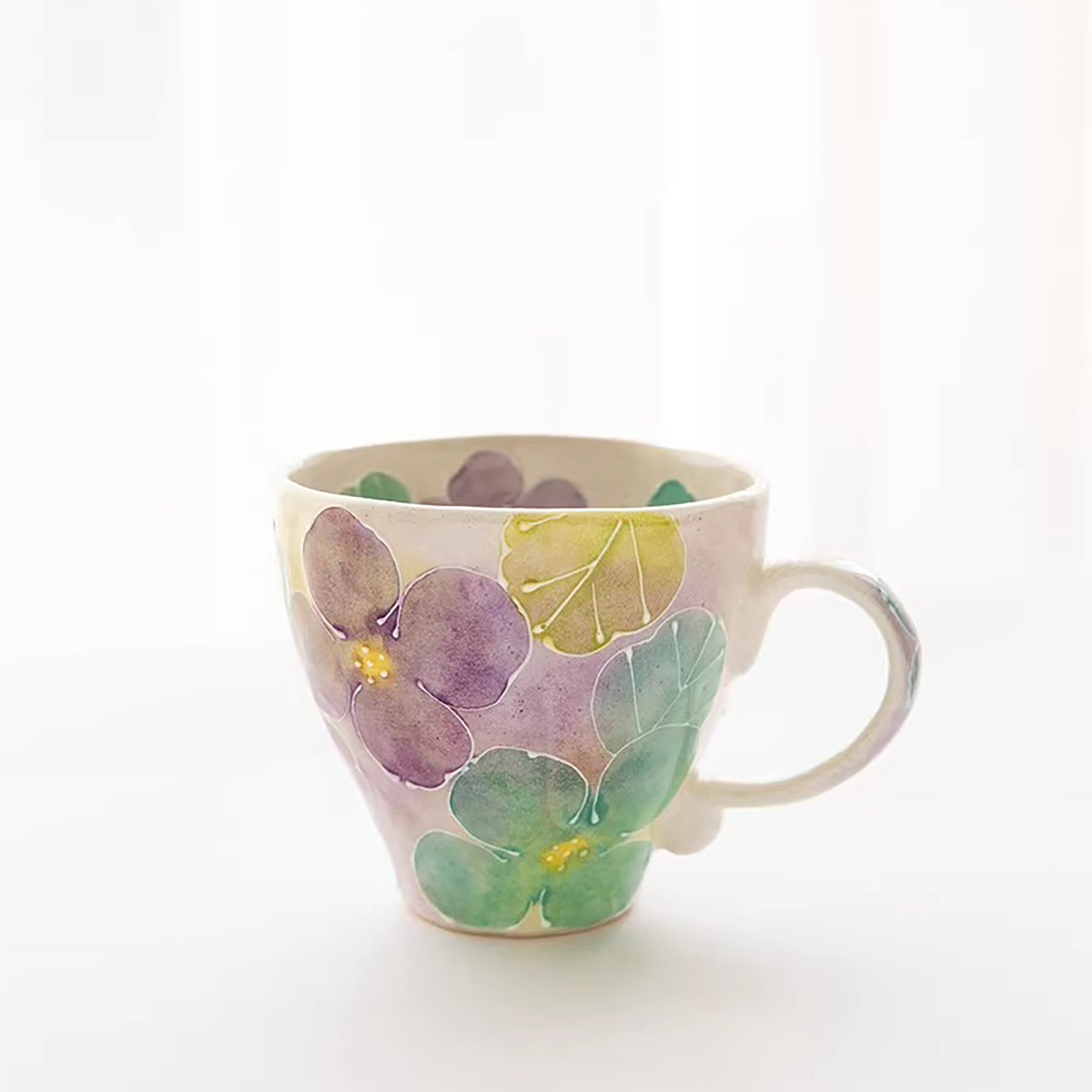 Mug Seto-yaki dégradé floral