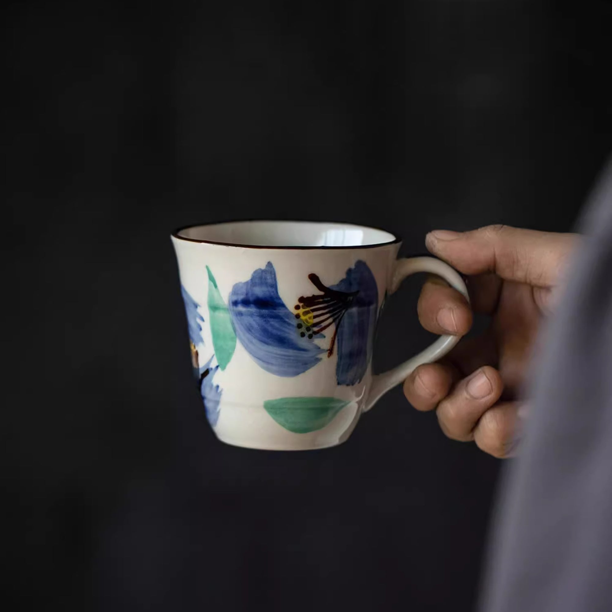 Mug en céramique Mino-yaki 