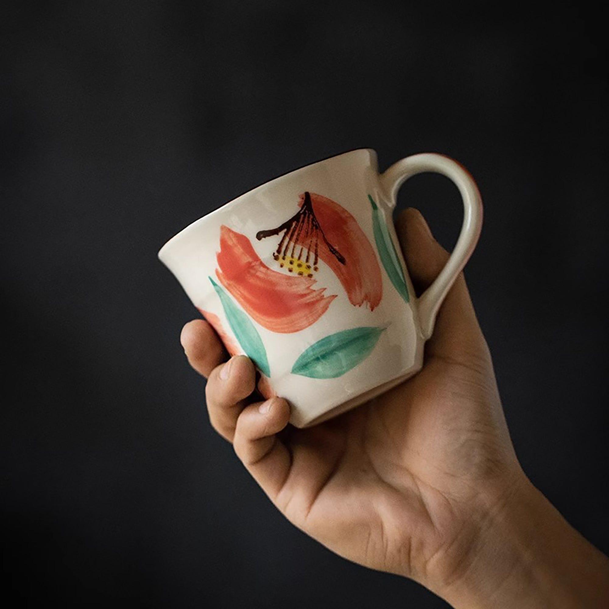 Mug en céramique Mino-yaki 