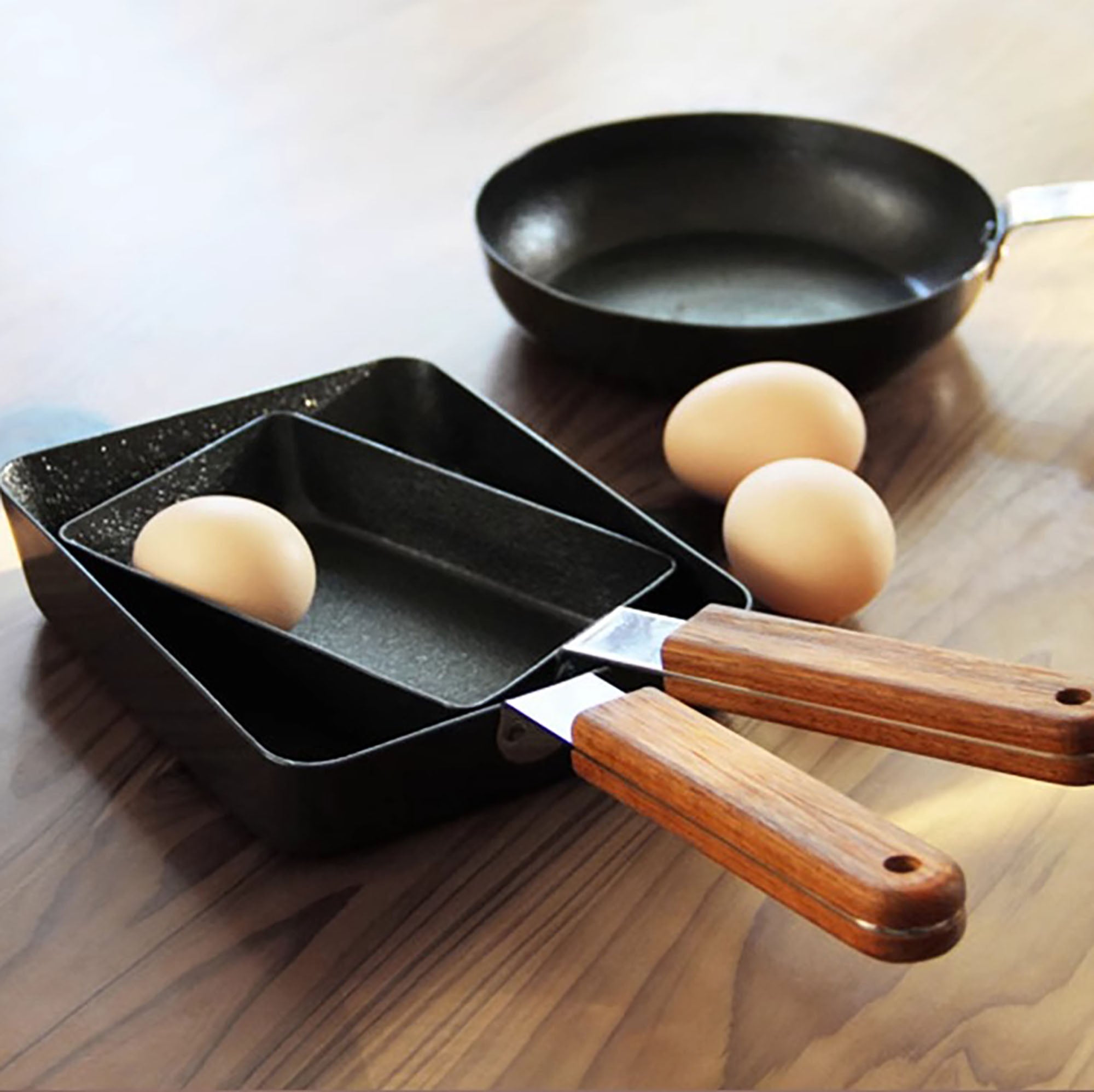 Ambai japanische Pfanne aus schwarzem Eisen