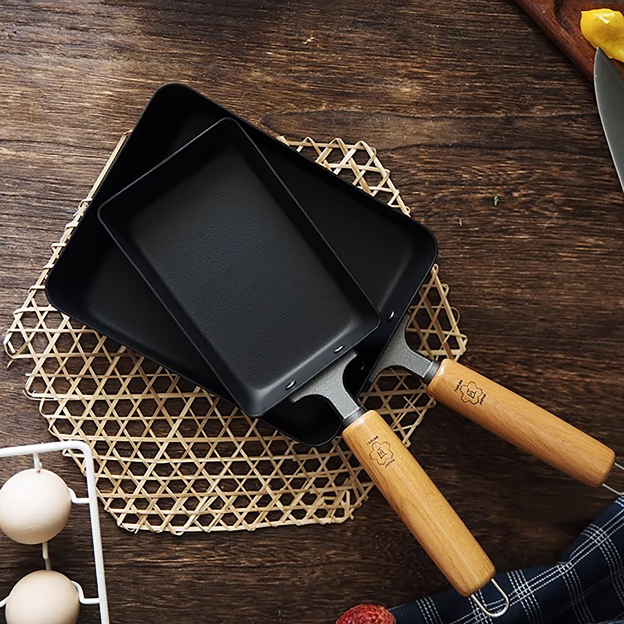 Poêle Sori Yanagi en fer pour tamagoyaki 