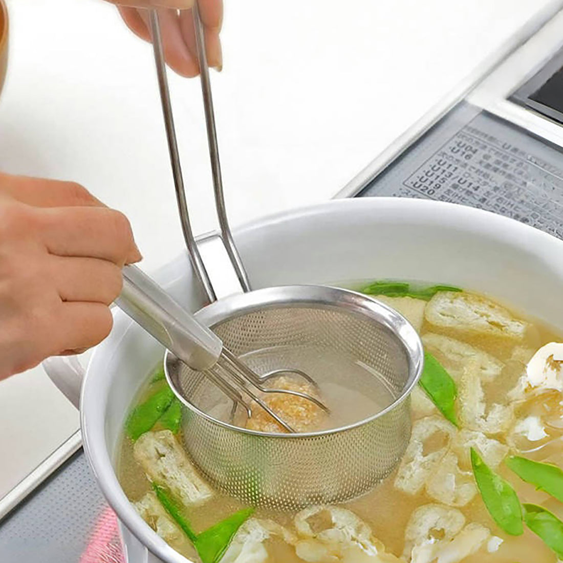 Passoire japonaise en inox pour oden