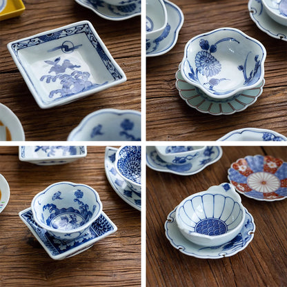 Petites assiettes en porcelaine d’Arita