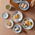 Assiette ronde à motifs floraux Rintrindo