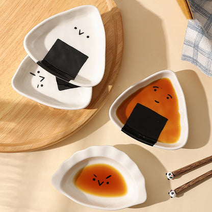 Assiette à sauce en céramique mignonne