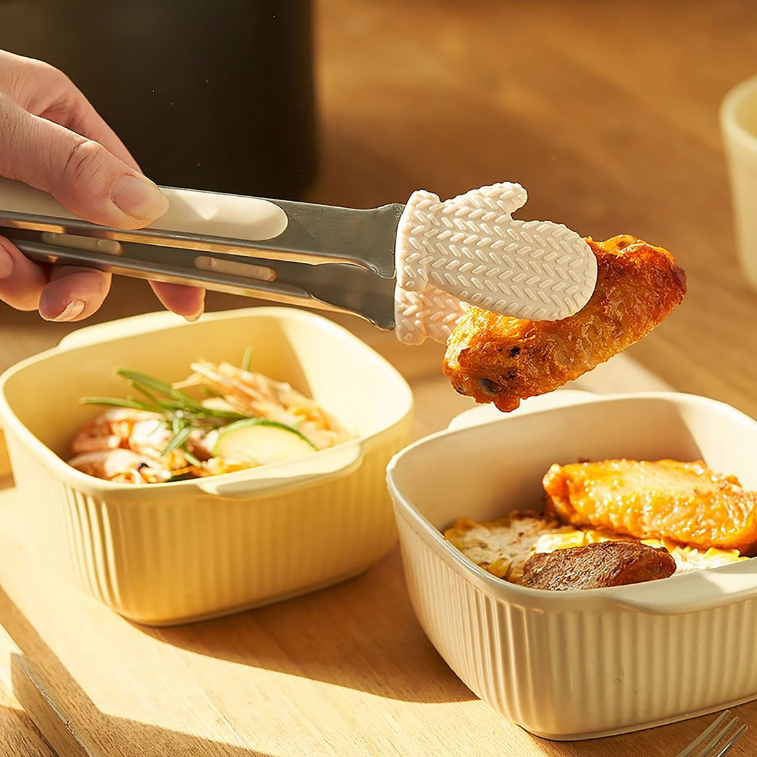 Pince alimentaire avec design gant mignon