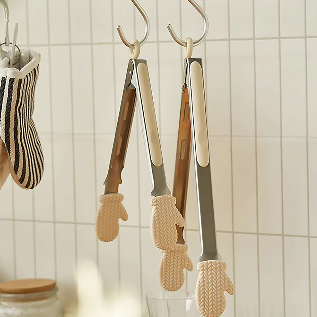 Pince alimentaire avec design gant mignon