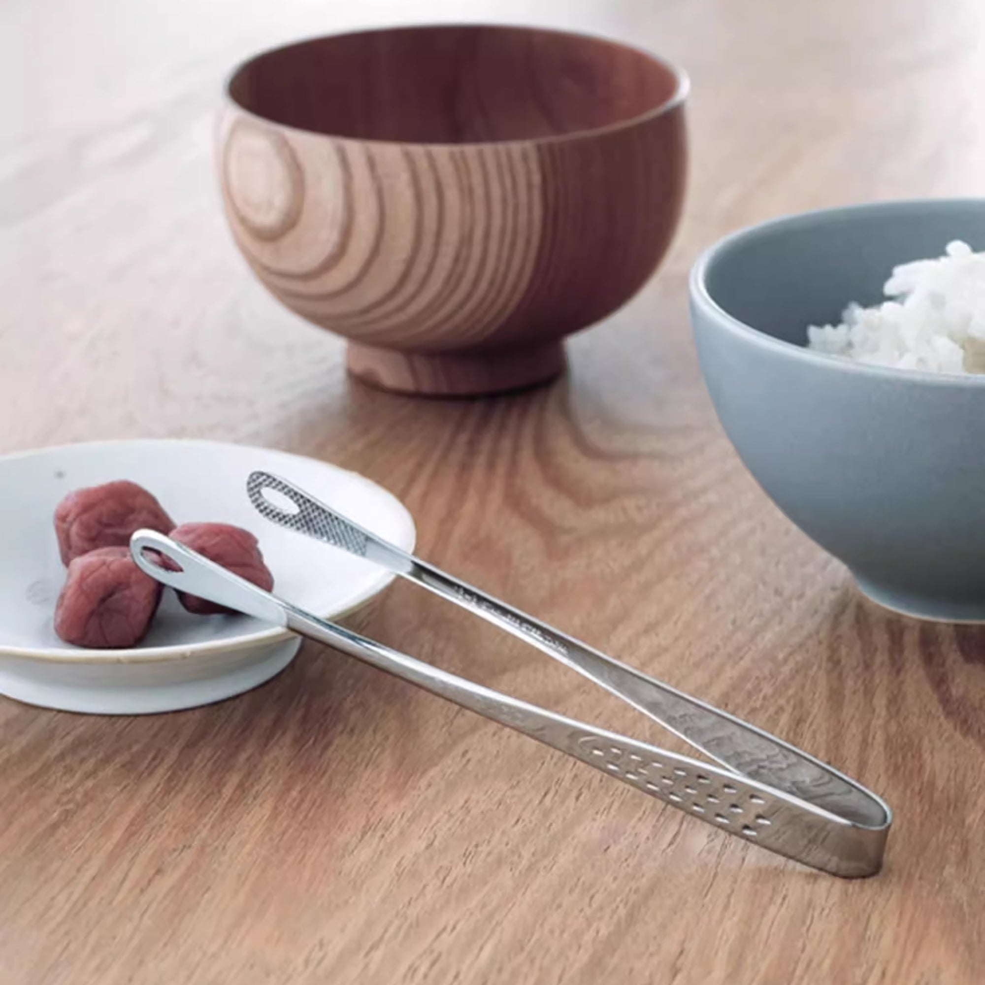 Pince alimentaire fine en inox Shimoyama 