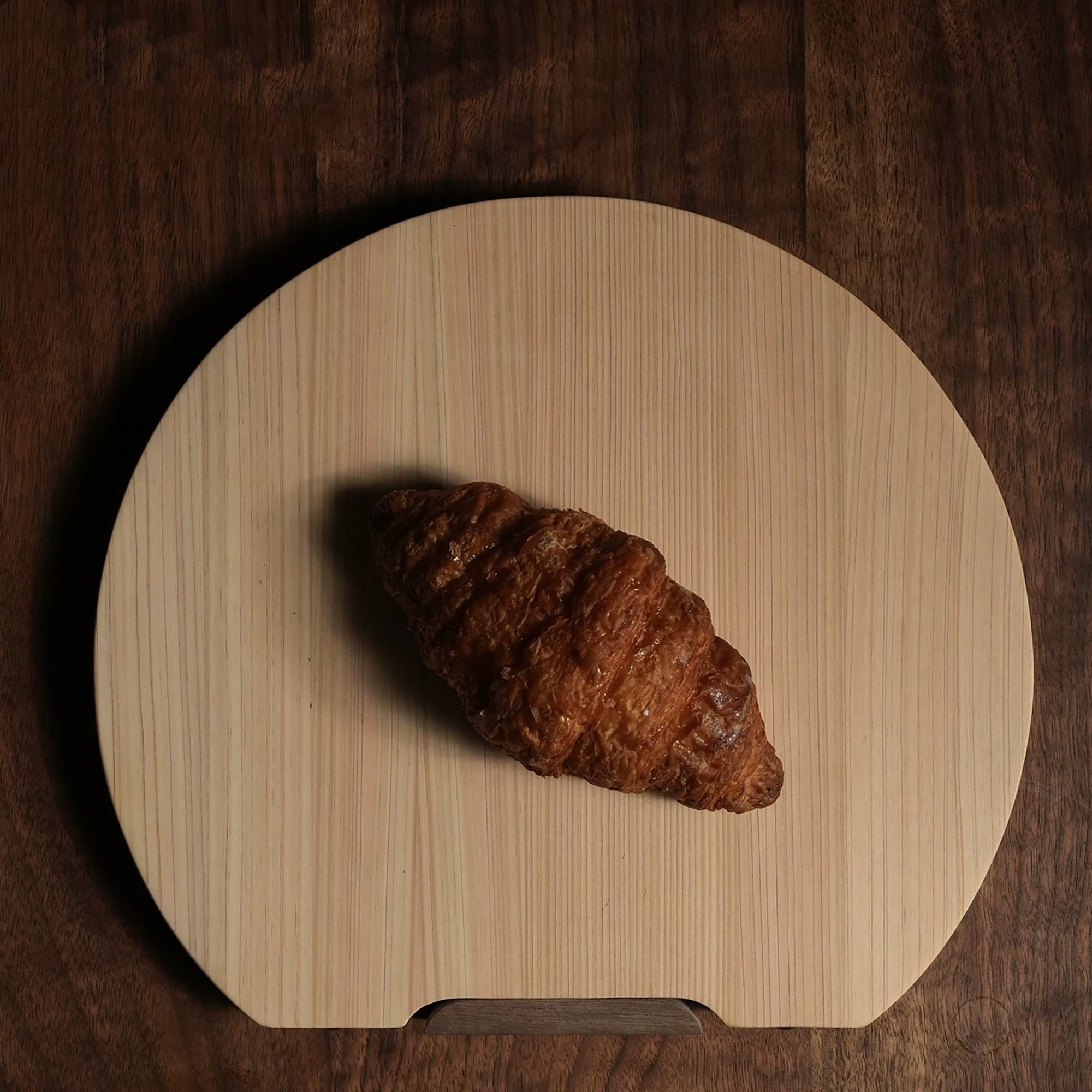 Planche à découper demi-ronde en Hinoki 