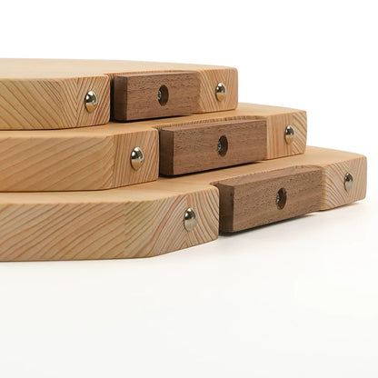 Planche à découper demi-ronde en Hinoki 