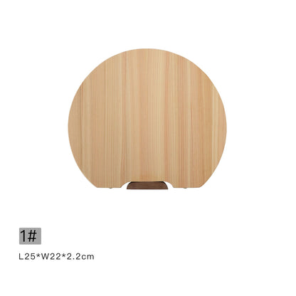 Planche à découper demi-ronde en Hinoki 