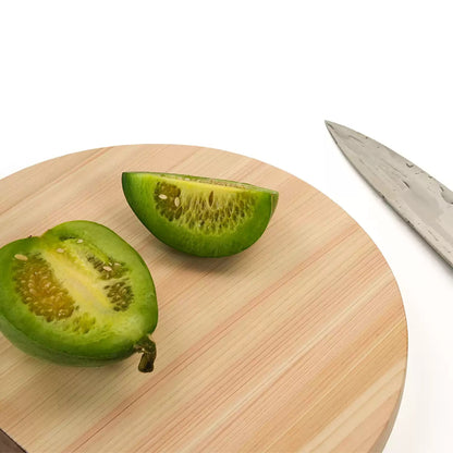Planche à découper demi-ronde en Hinoki 