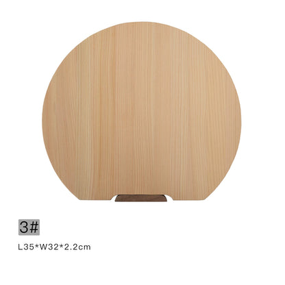 Planche à découper demi-ronde en Hinoki 