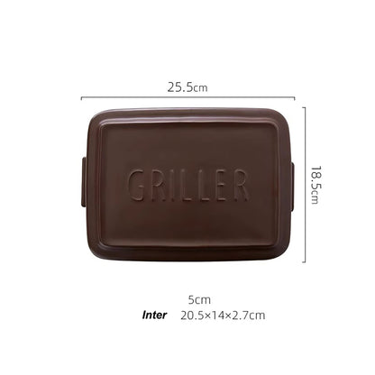 Plat au four en céramique avec couvercle Meister Hand