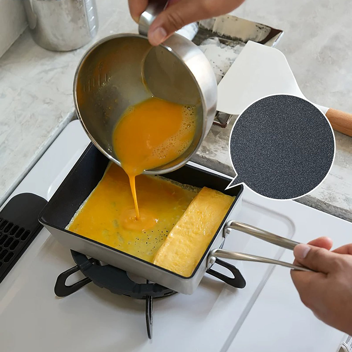 Poêle à Tamagoyaki SHIMOYAMA antiadhésive