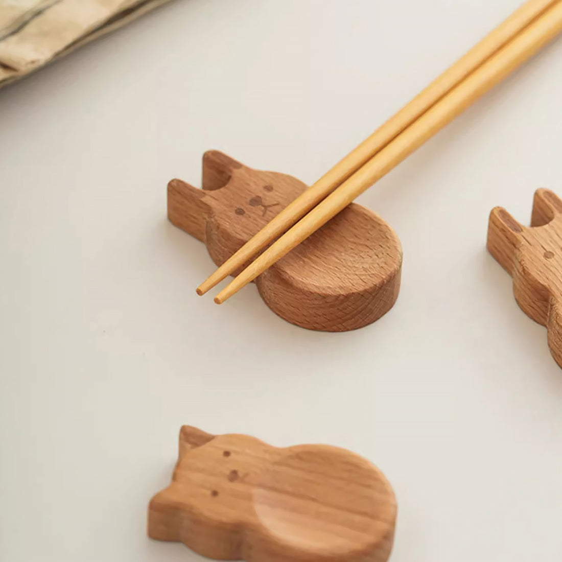 Repose-baguettes en bois avec mignon forme d&