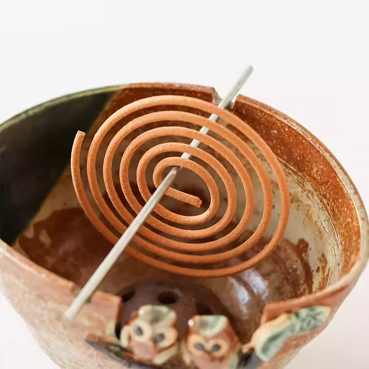 Porte Encens en céramique Seto-yaki