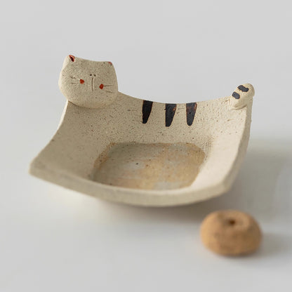 Porte-encens en céramique artisanale Setoyaki