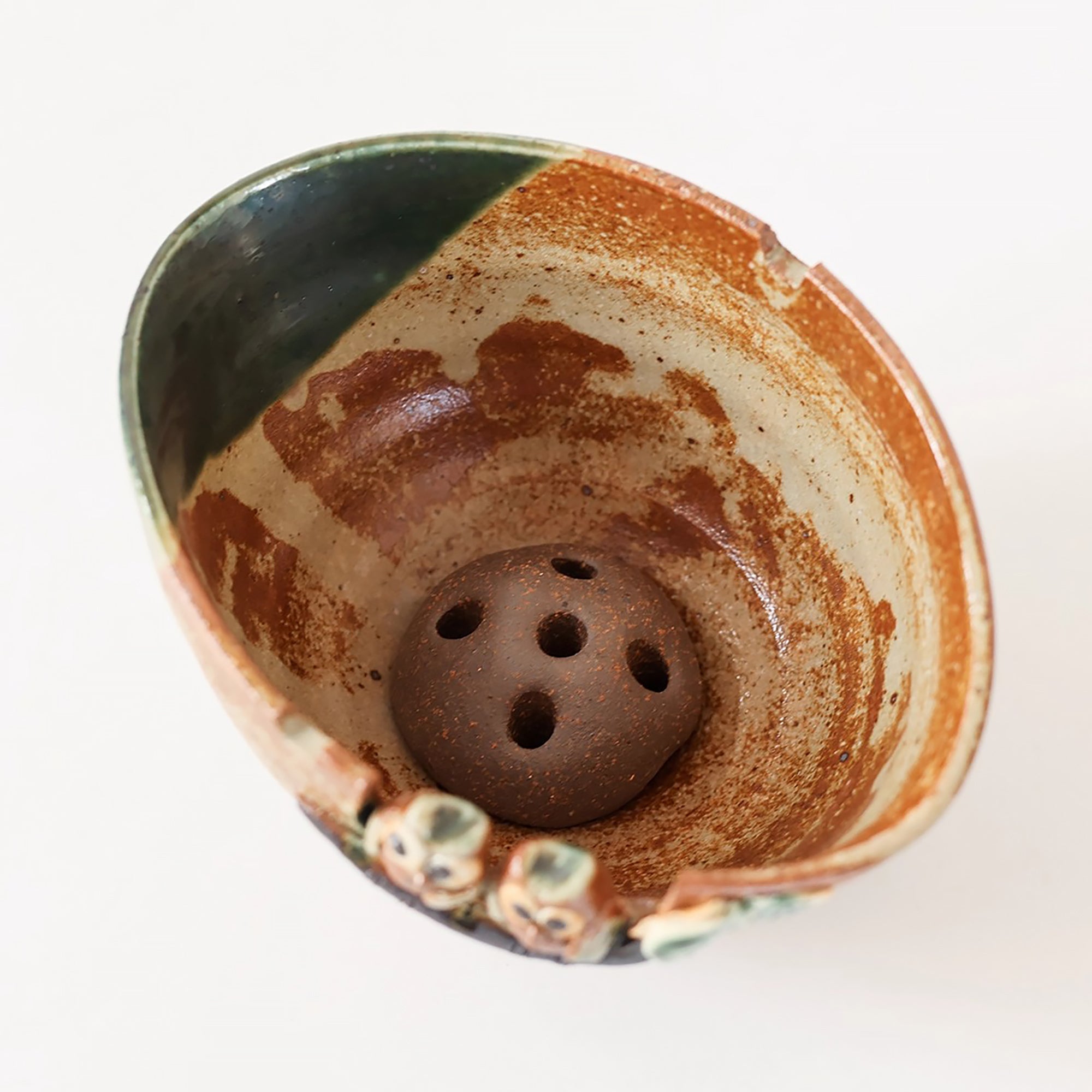 Porte Encens en céramique Seto-yaki