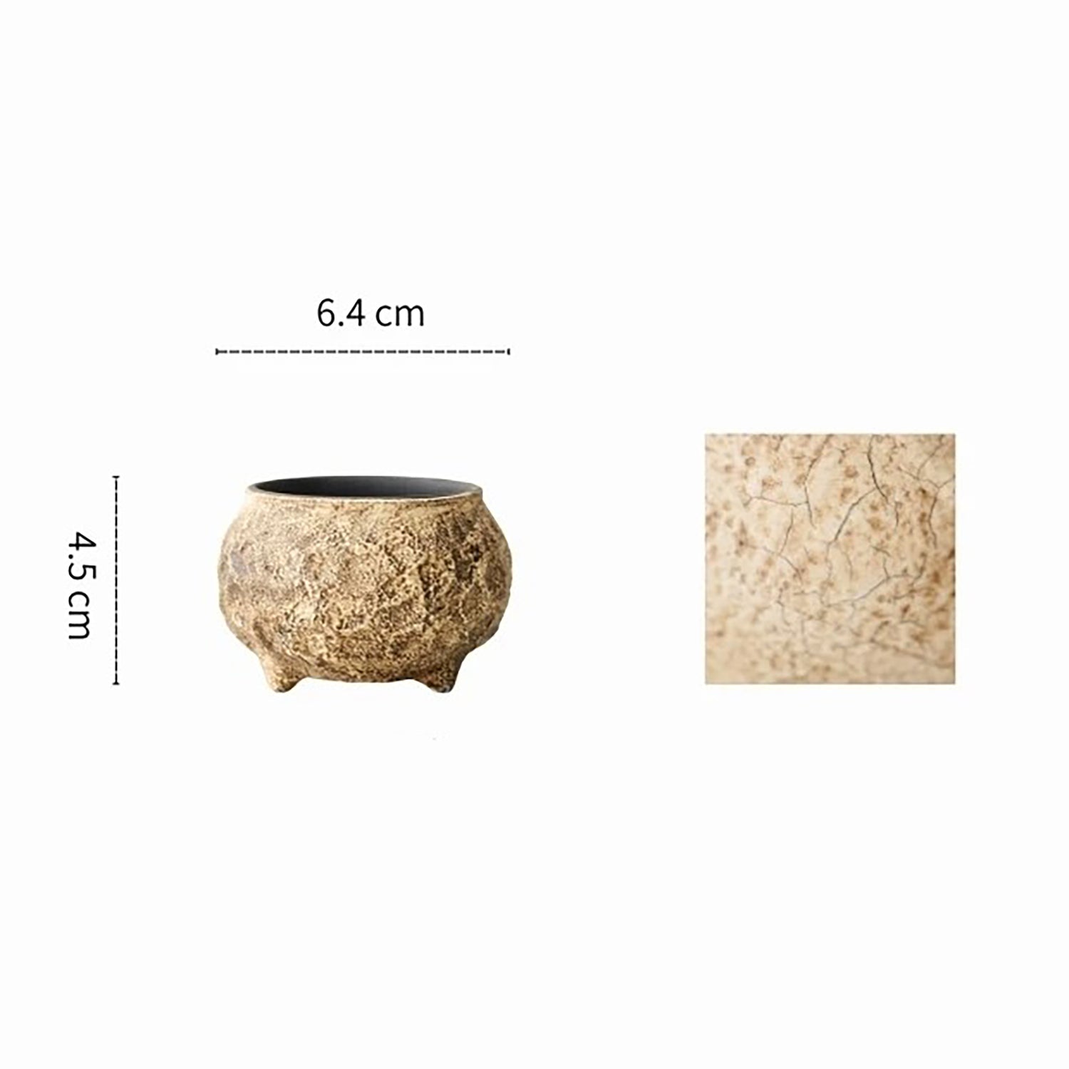 Porte-encens Kohiki à trois pieds effet pierre