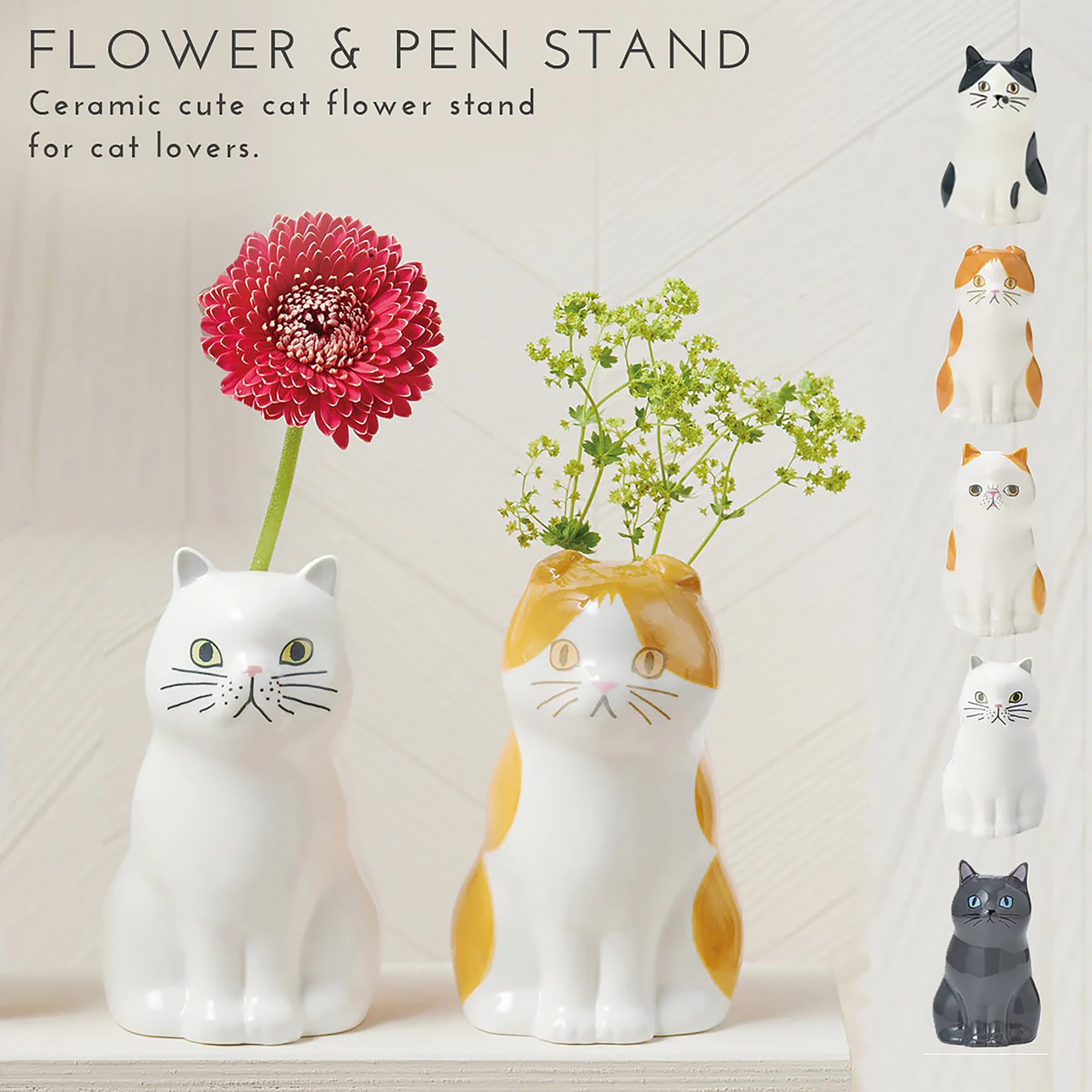 Vase en forme chat mignon en céramique