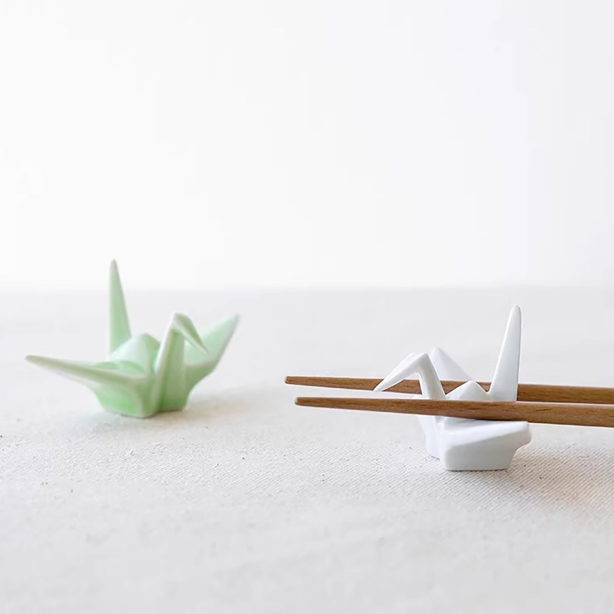 Repose-baguettes grue origami Arita six couleurs