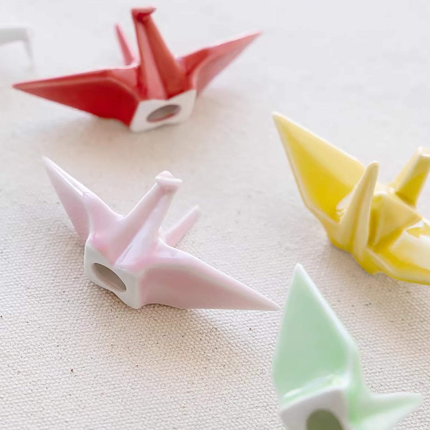 Repose-baguettes grue origami Arita six couleurs