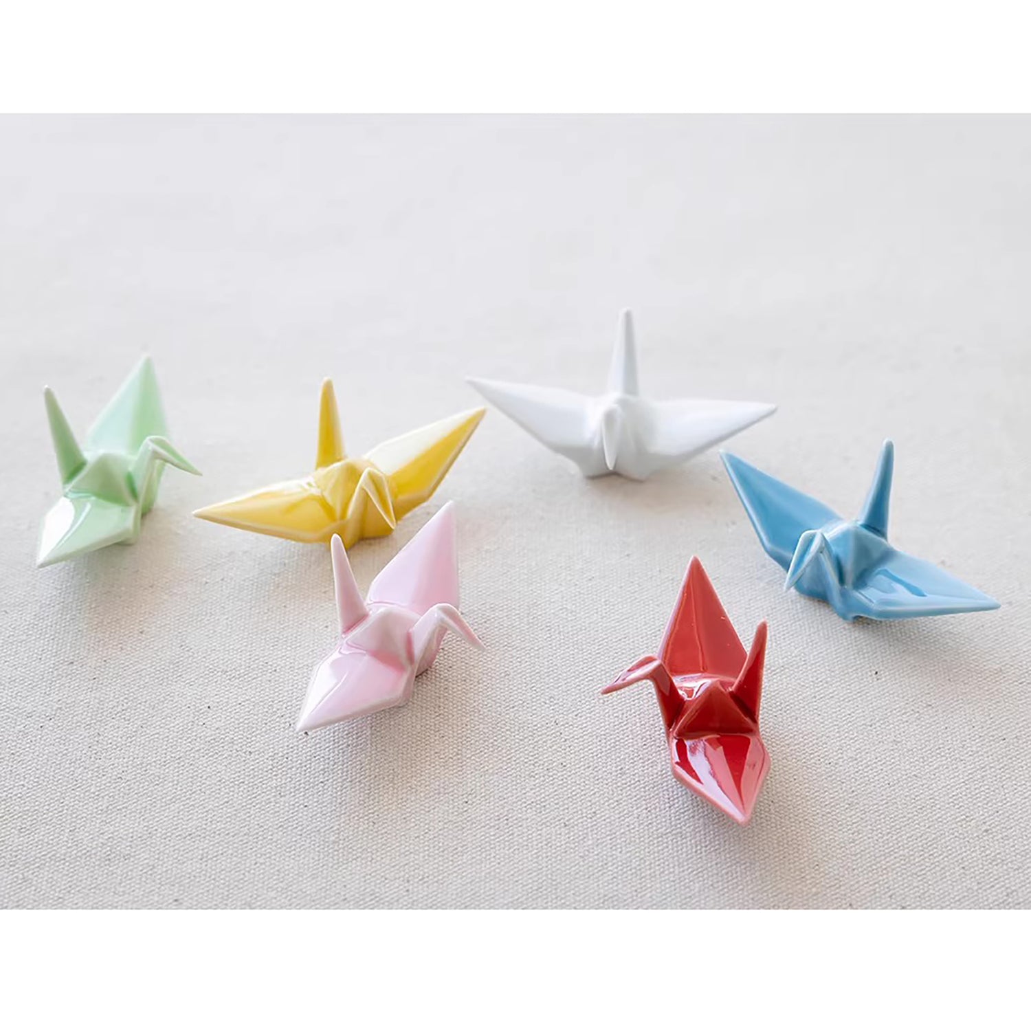 Repose-baguettes grue origami Arita six couleurs