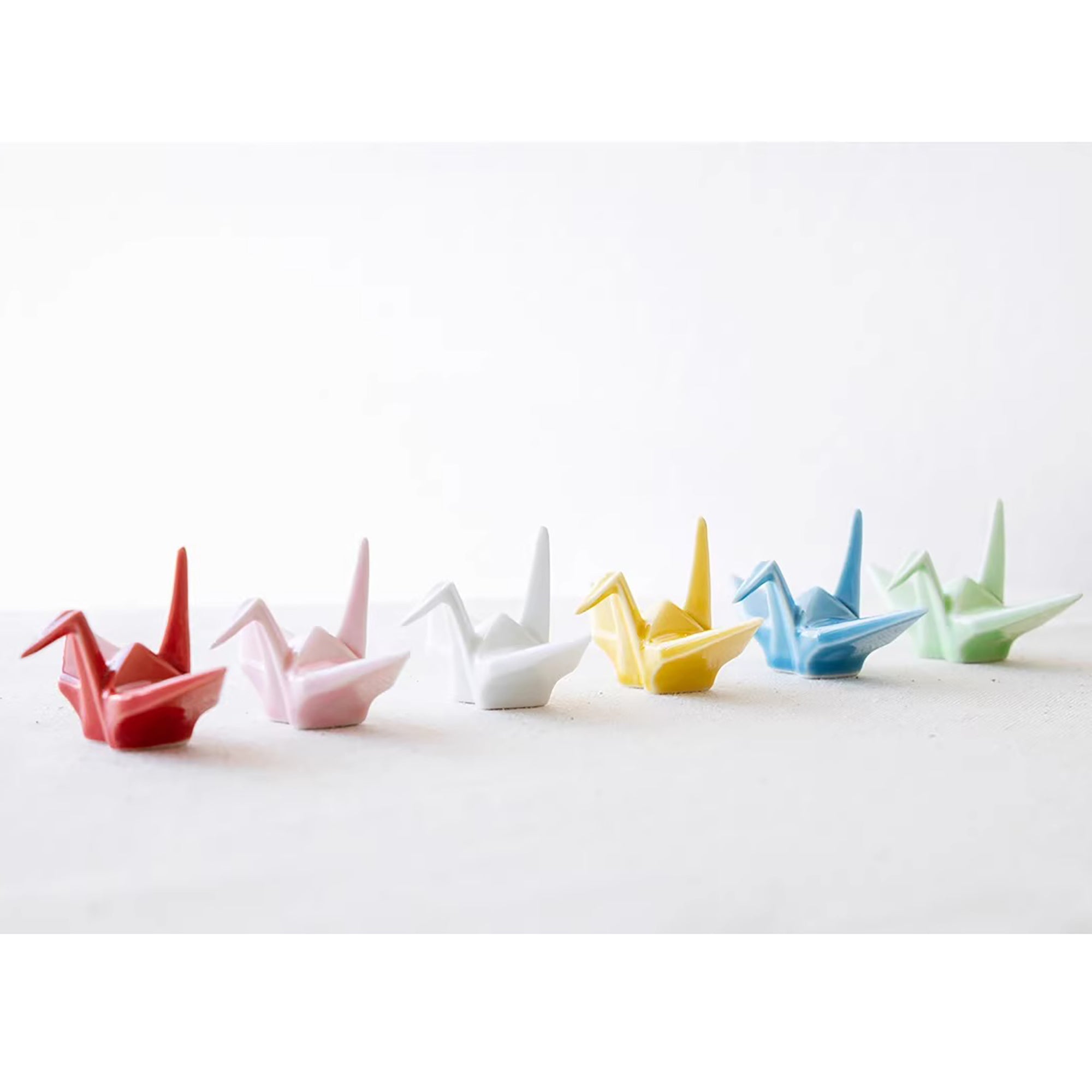Repose-baguettes grue origami Arita six couleurs